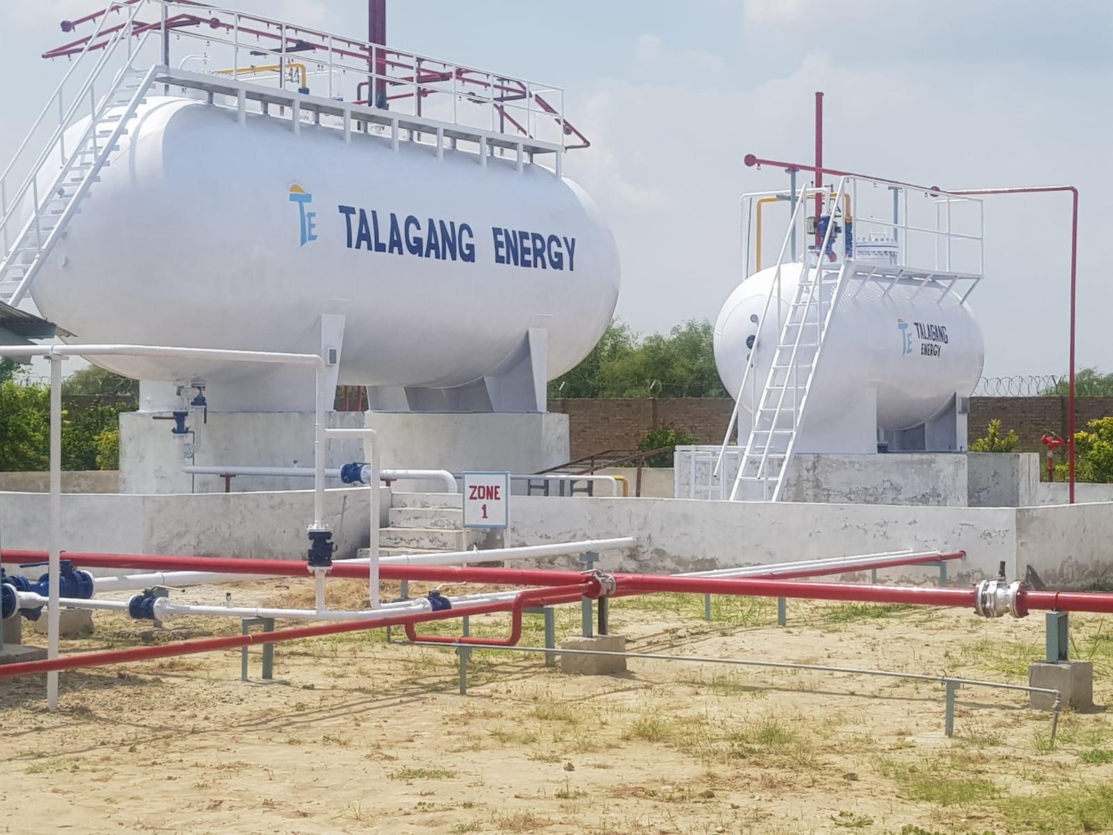 Talagang Energy LPG storage tanks
